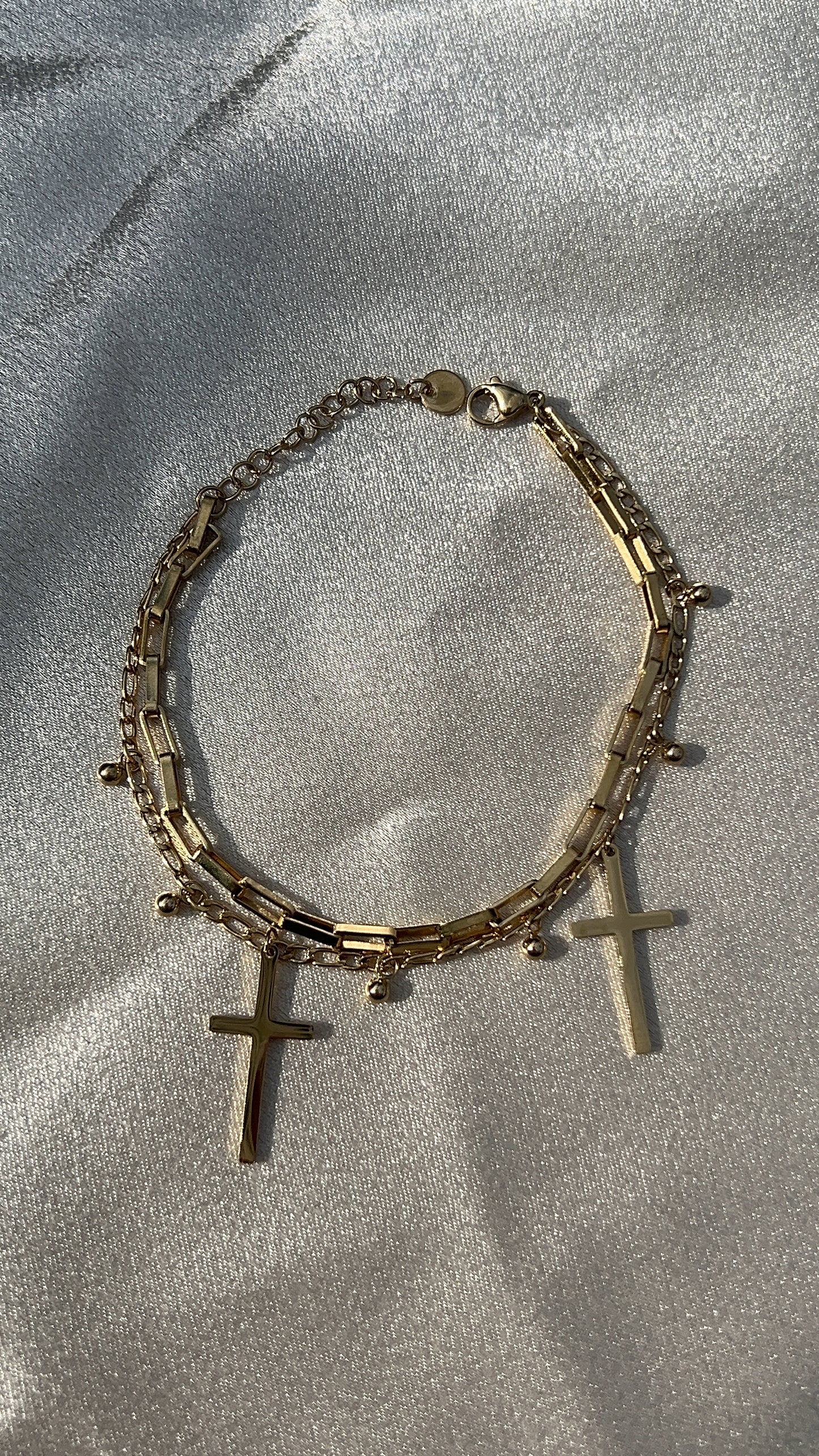 Cross Charm Bracelet