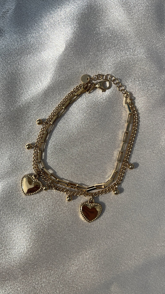 Heart Charm Bracelet